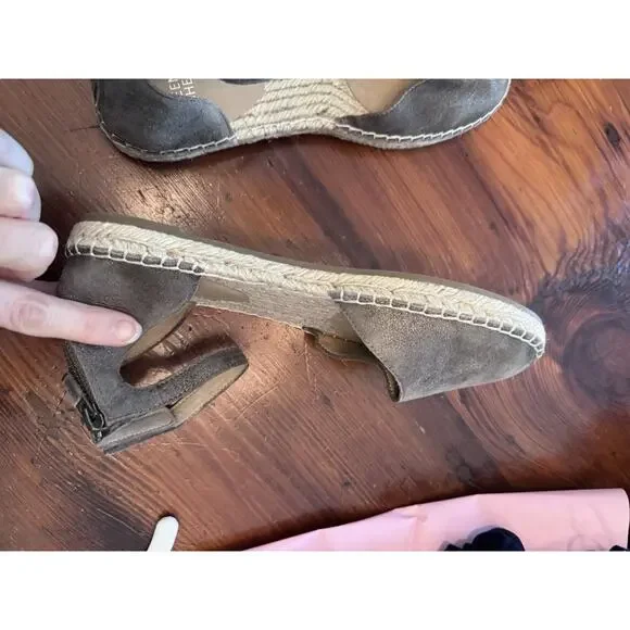 Eileen Fisher Woman's Lala Brown Metallic Espadrille Flat Sandals Sz 7 NEW - Picture 10 of 16